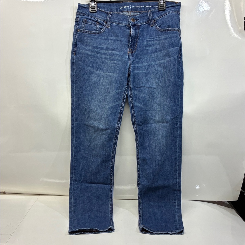 Old Navy Denim Boyfriend Straight-Leg Jeans | 6 Regular